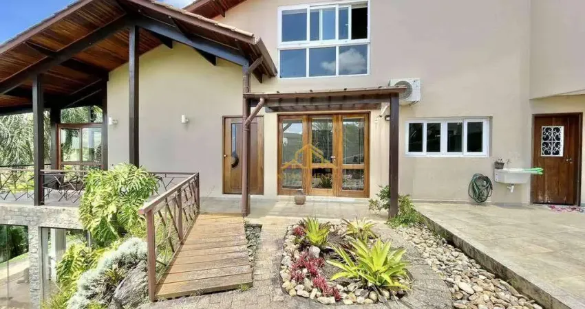 Casa com 4 dormitórios, sendo 2 suítes, à venda, 445 m² por r$ 1.890.000 - granja viana – parque das artes - embu das artes/sp