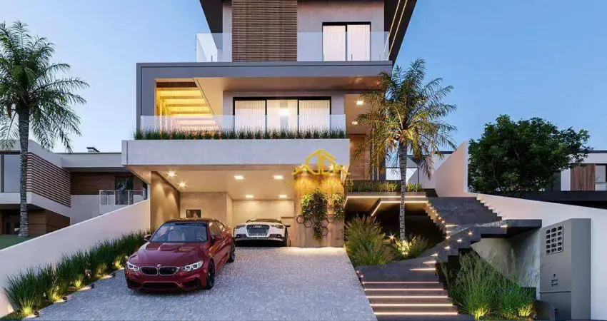 Casa com 4 quartos, sendo 4 suítes à venda, 256 m² por r$ 1.290.000 - villa rica - vargem grande paulista/sp