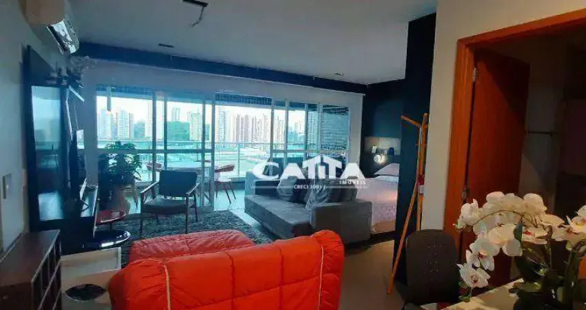 Apartamento com 1 quarto mobiliado para alugar, 57 m² por r$ 7.500/mês - jardim anália franco - são paulo/sp