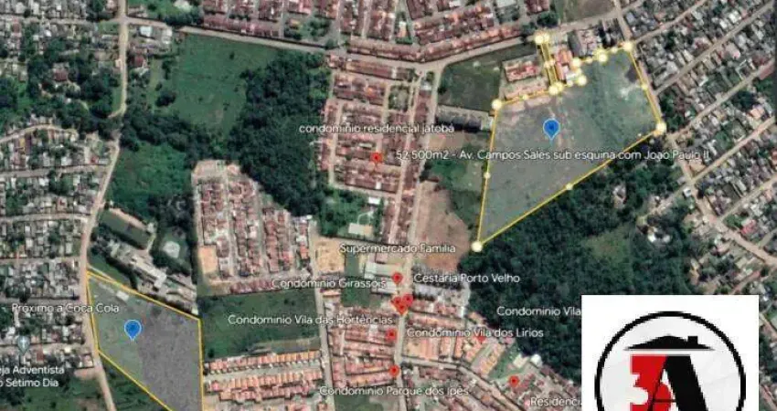 Terreno à venda na Avenida Campos Sales, Areal, Porto Velho