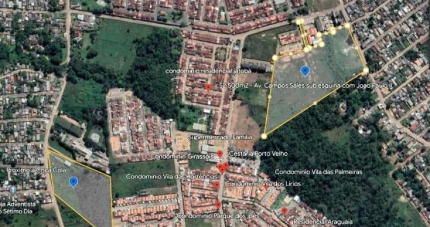 Terreno à venda na Avenida Campos Sales, Areal, Porto Velho