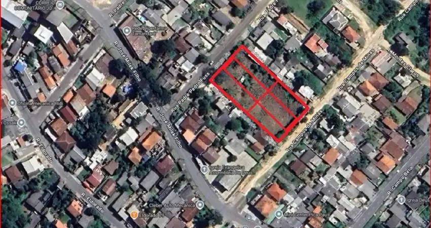 2.592 m2/06 terrenos/ideal construtoras/otima localização