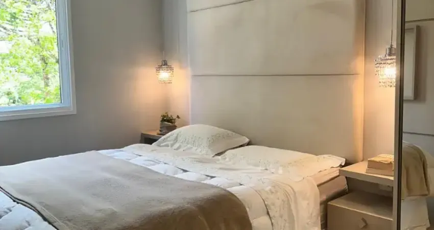 Lindo apartamento em condomínio clube 2 quartos revertido em 1 decorado!