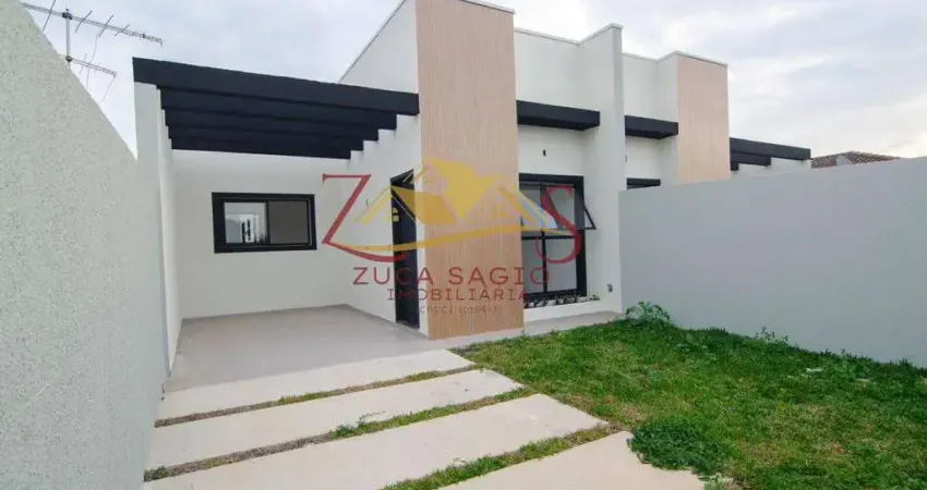 Casa à venda em são josé dos pinhais, ouro fino, com 3 quartos, 81,37m²
