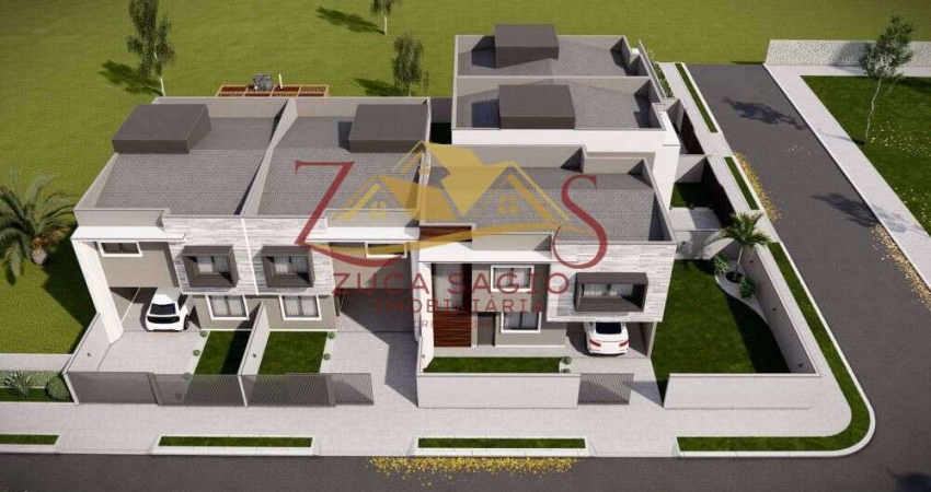 Sobrado à venda em São José dos Pinhais, Cruzeiro, com 3 quartos, 105,94m²