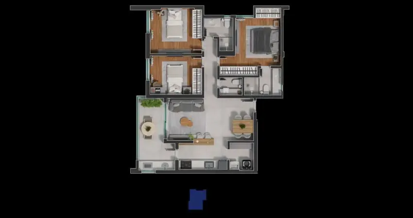 Lançamento no bairro jardim laranjeiras - 3 quartos com varanda gourmet à partir de r$ 589.900,00!