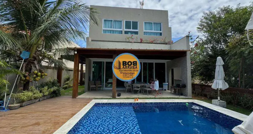 Casa em condomínio fechado com 3 quartos à venda na Avenida Dona Maria do Carmo Pontual de Petribú, Praia de Toquinho, Ipojuca