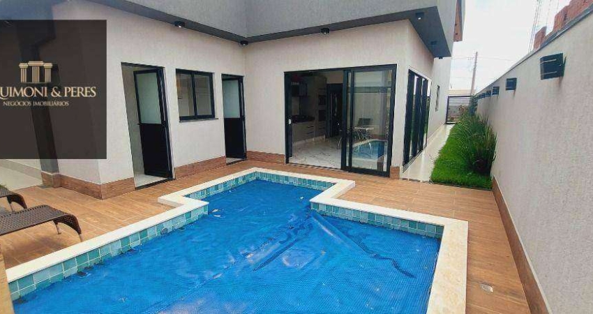 Casa com 3 suítes, área gourmet com cortina de vidro, mobiliada e com eletros na cozinha, no Gran Trianom