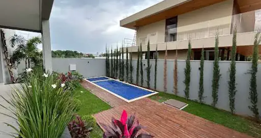 Sobrado á venda de alto padrão em condomínio fechado-anápolis, com 4 suítes e 332 metros de construção!