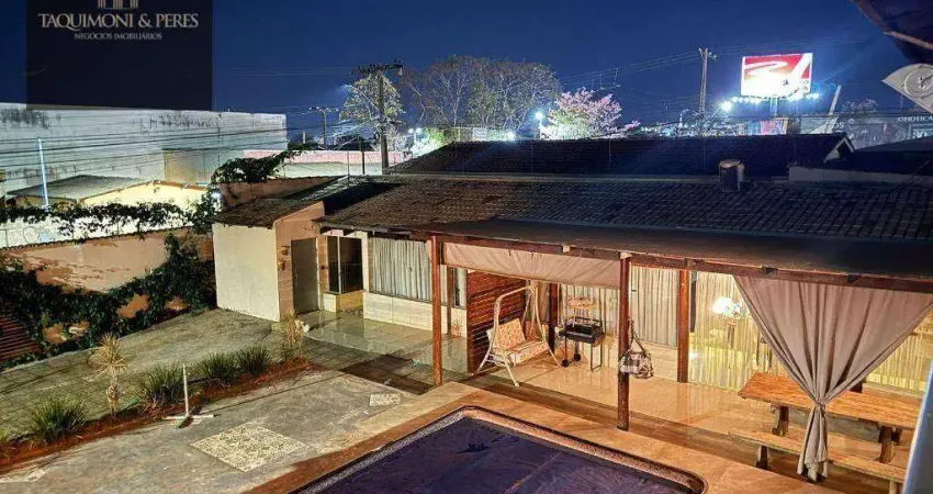 Sobrado a venda com 5 quartos e 3 suítes, terreno de 607 metros e aceita permutas!