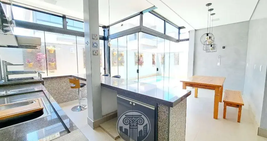 Imperdível: Casa de alto padrão em condomínio no Jardim Cybelli, Ribeirão Preto-SP - 3 quartos, 3 suítes, 2 salas, 5 banheiros, 4 vagas, 145m².