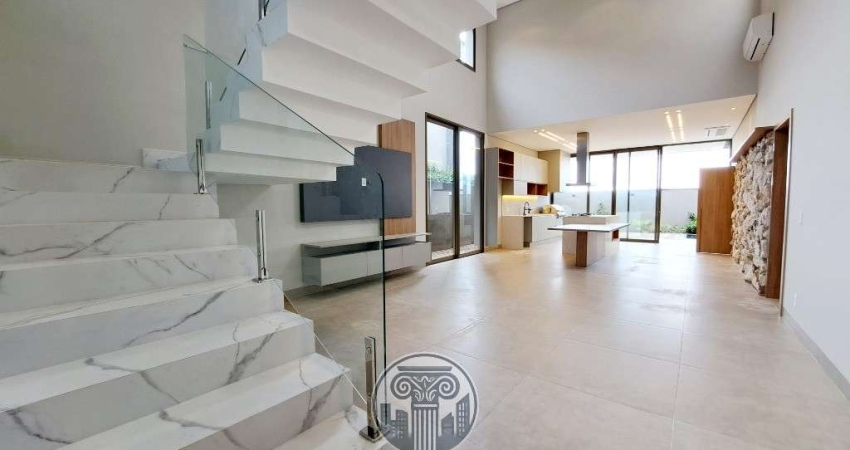 Casa de alto padrão com 5 quartos e 3 suítes no Terras de Florença, Ribeirão Preto-SP: 270m², 3 salas, 4 vagas.