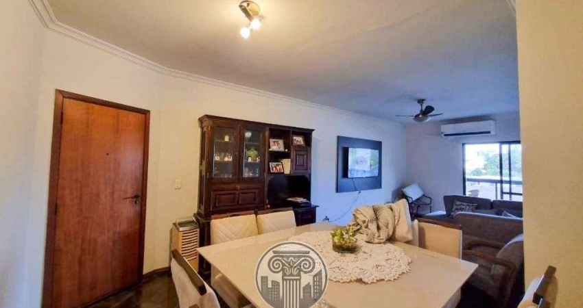 Apartamento à venda em Ribeirão Preto-SP: 3 quartos, 1 suíte, 2 salas, 3 banheiros, 1 vaga, 115m² no Jardim Irajá!