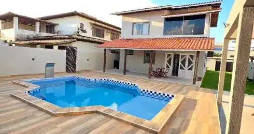 Vilas do atlântico. casa à venda reformada, 221m², 4 quartos, 1 suíte, piscina, energia solar, área