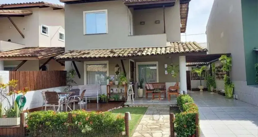 Casa lauro de freitas 4/4 sendo 1 suite com closet, condomínio fechado