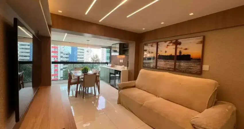 Apartamento pituba finamente decorao 3/4 sendo 2 suíte, andar alto.