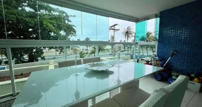 Apartamento piatã frente mar, quarto e sala, nascente total 1/4.