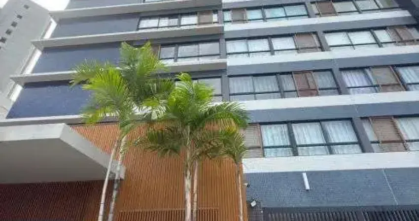 Quarto e sala com varanda no edifício blue barra, 36m², nascente