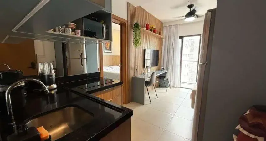 Porto privilege quarto e sala, com 30m2, vista mar, andar alto.