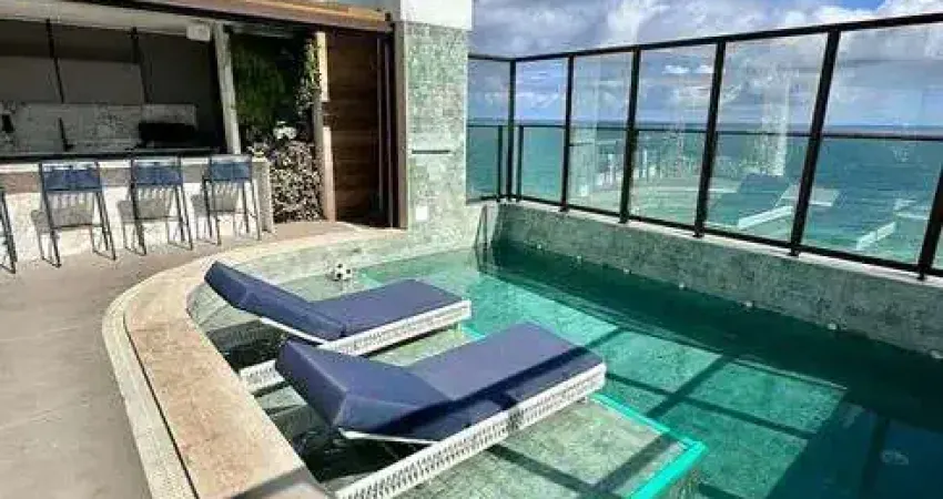 Cobertura duplex de alto luxo no condomínio d'azur com 4 suítes 374m2, porteira fechada