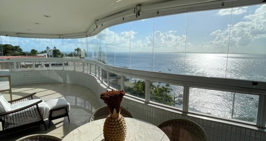 Yacht privilege 2/4 ladeira da barra, vista mar frontal, mobiliado.