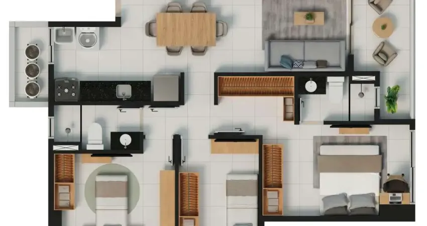 Apartamento para Venda em Fortaleza, Aldeota, 2 dormitórios, 2 suítes, 2 banheiros, 1 vaga