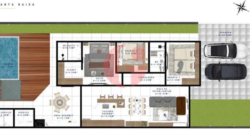 Casa com 3 quartos à venda na Rua Manoel Botelho de Oliveira, 40, Loteamento Villa Branca, Jacareí