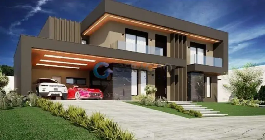 Sobrado em condomínio com 05 dorm. e 04 suítes- 344,29m² colinas do paratehy norte