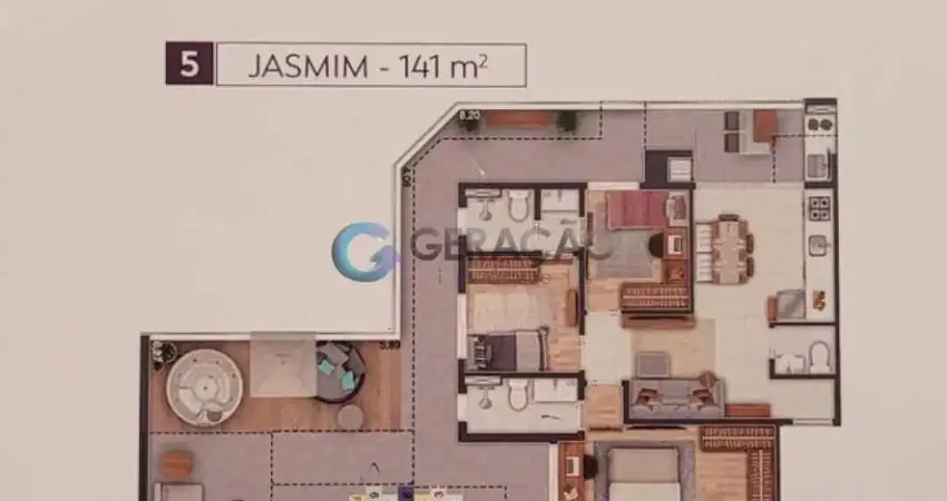 Apartamento com 3 quartos à venda na Avenida Cidade Jardim, Bloco 2, 414, Jardim Satélite, São José dos Campos