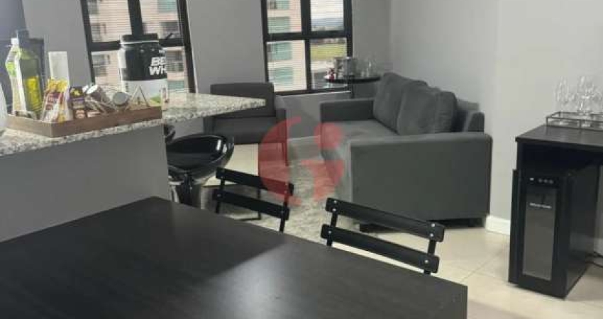 Apartamento para venda com 1 quarto e 2 vagas de garagem - 52m² no Jardim Aquarius
