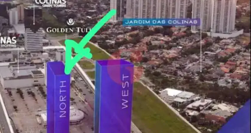 Apartamento para venda com 01 quarto e 01 vaga de garagem - 50,71m² no bairro jardim das colinas