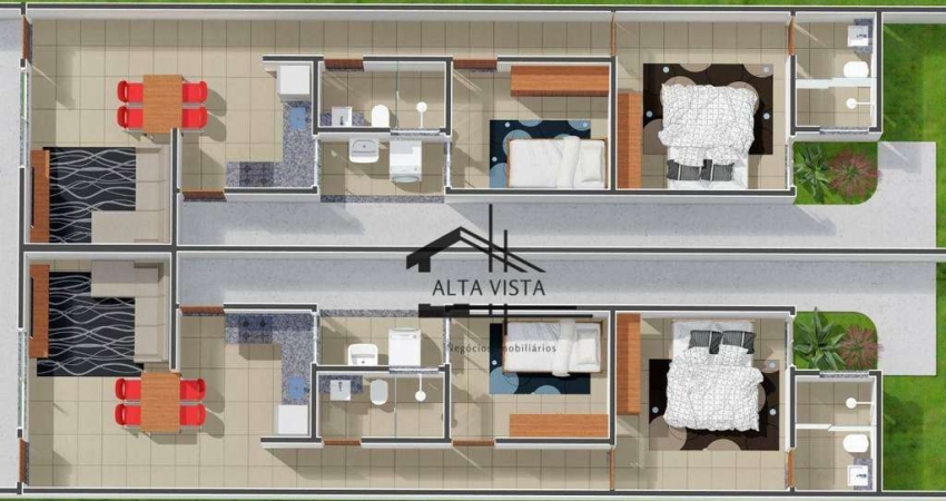 Casa com 2 dormitórios à venda, 70 m² por R$ 315.000 - Shopping Park - Uberlândia/MG