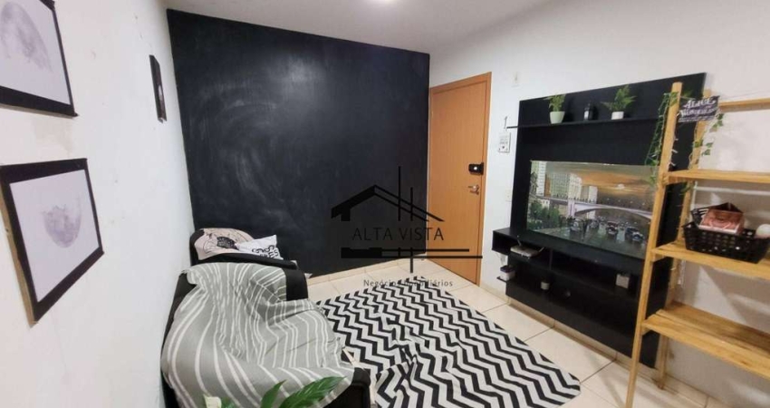 Apartamento com 2 dormitórios à venda, 47 m² por R$ 185.000 - Shopping Park - Uberlândia/MG