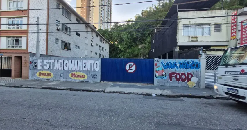 Terreno comercial para alugar na Rua Santa Catarina, 134, José Menino, Santos