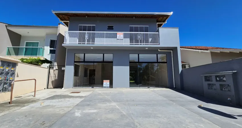 Alugo sala comercial nova no terréo, 160m2, 2 bwc, bairro vila nova, joinville-sc