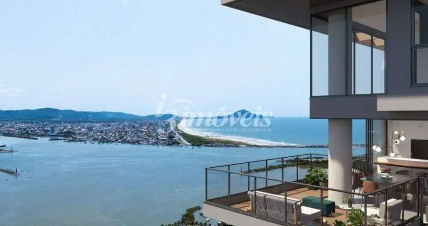 Apartamento à venda no caminho da praia de cabeçudas, 3 suítes, 2 vagas, ed. casa atalaia 47, bairro fazenda, itajaí-sc