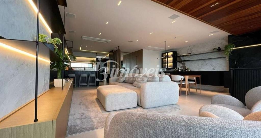 Apartamento à venda, 3 suítes, 3 vagas, mobiliado e equipado, com vista mar definitiva, Residencial Marechiaro, Bairro Centro, Itajaí-SC