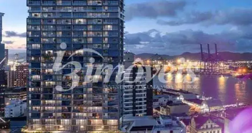 Apartamento à venda studio com 1 quarto, 1 vaga, ed. lotisa downtown, centro, itajaí-sc