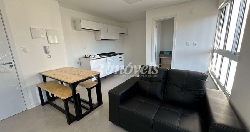 Apartamento para locação anual semimobiliado, com 1 quarto, 1 vaga de garagem, no bairro Fazenda, Itajaí-SC