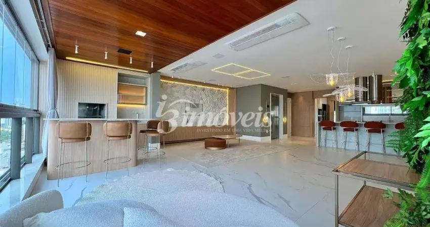 Apartamento mobiliado à venda, 3 suítes, 3 vagas, com vista mar definitiva, residencial marechiaro, bairro centro, itajaí-sc