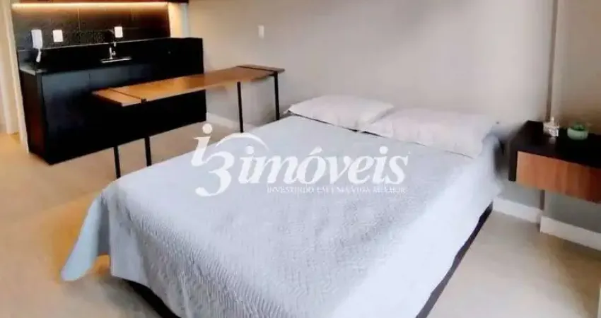 Loft mobiliado para locação, 1 quarto, edíficio serena, bairro centro, itajaí-sc