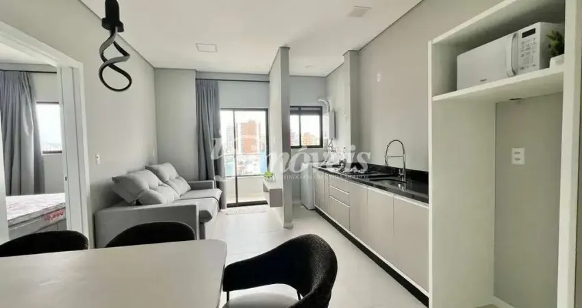 Apartamento mobiliado para locação, 1 quarto, 1 vaga de garagem, residencial do vale, bairro fazenda, itajaí-sc