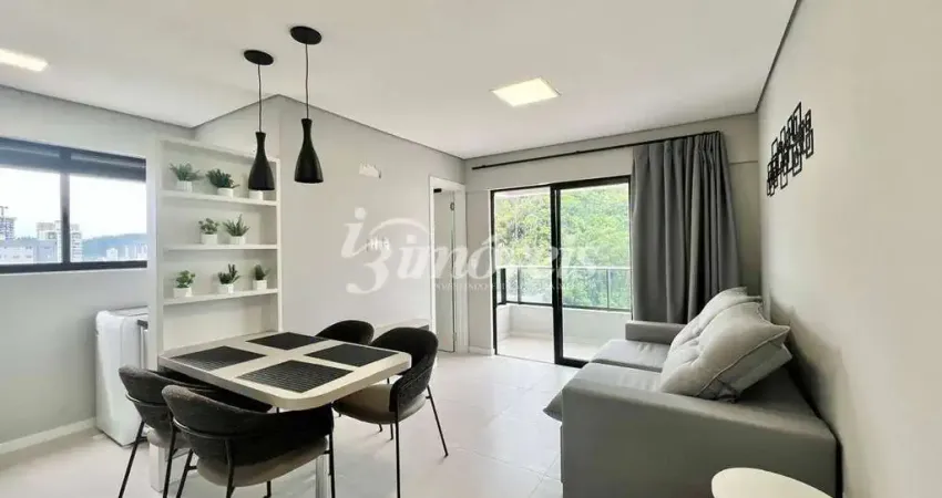 Apartamento mobiliado para locação, 1 quarto, 1 vaga de garagem, residencial do vale, bairro fazenda, itajaí-sc