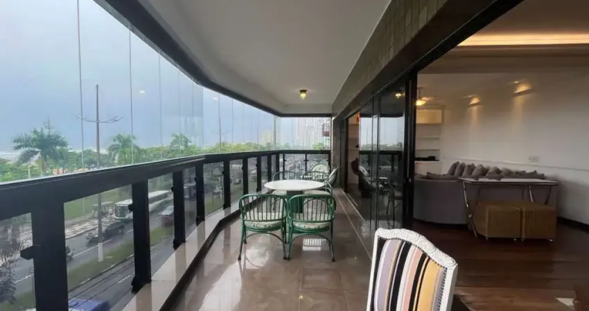 Apartamento venda pompéia em santos vista mar - 254 m2 - 3 suítes 2 vagas