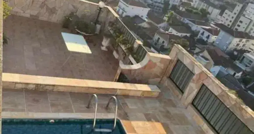 Cobertura maravilhosa  à venda - ponta da praia em santos - 361 m² - 4 dormitórios sendo 3 suítes - 2 vagas - piscina e churrasqueira r$ 3.843.000,00