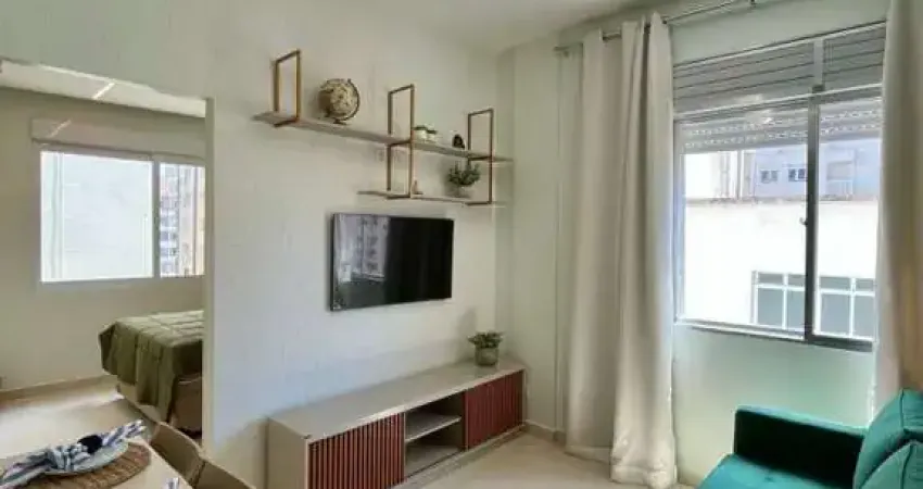 Apartamento para venda em santos, embaré, 1 dormitório, 1 banheiro, 1 vaga