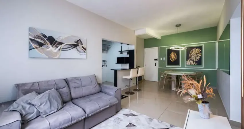 Apartamento mobiliado 2 quartos a 1 quadra da praia - embaré/santos