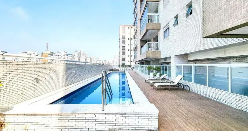 Cobertura com vista mar em santos - 3 quartos, lazer completo! 🌊