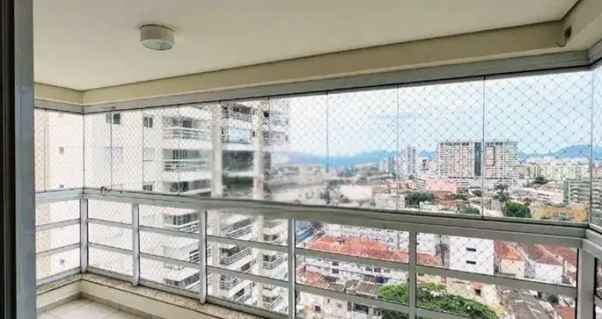 Venda apto com 3 quartos, 1 suíte, ampla varanda, 2 vagas e lazer completo, na vila belmiro, santos, sp