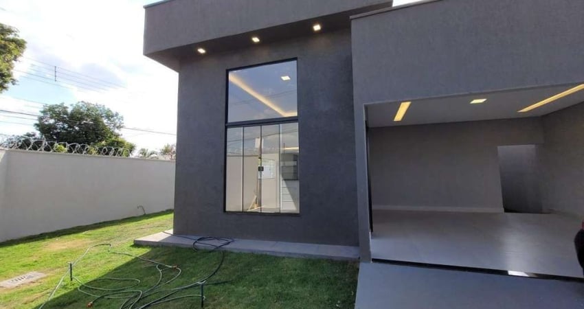 Casa para Venda em Aparecida de Goiânia, Parque Veiga Jardim, 3 dormitórios, 1 suíte, 3 banheiros, 4 vagas